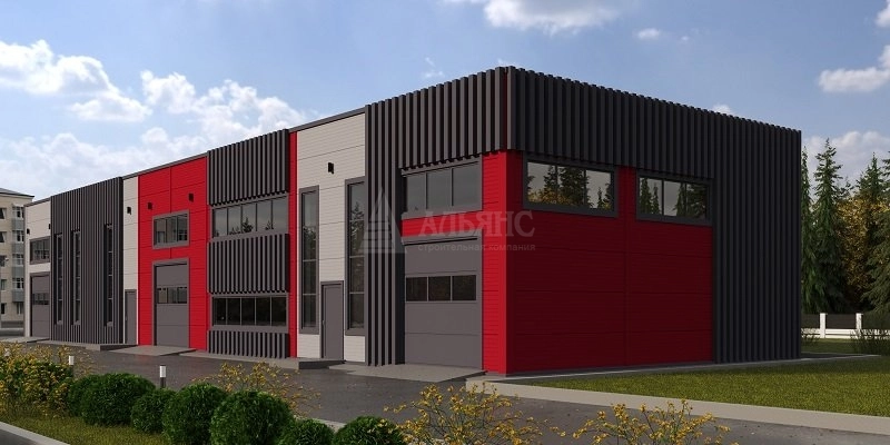 3D визуализация СТО из сэндвич-панелей - фото 4