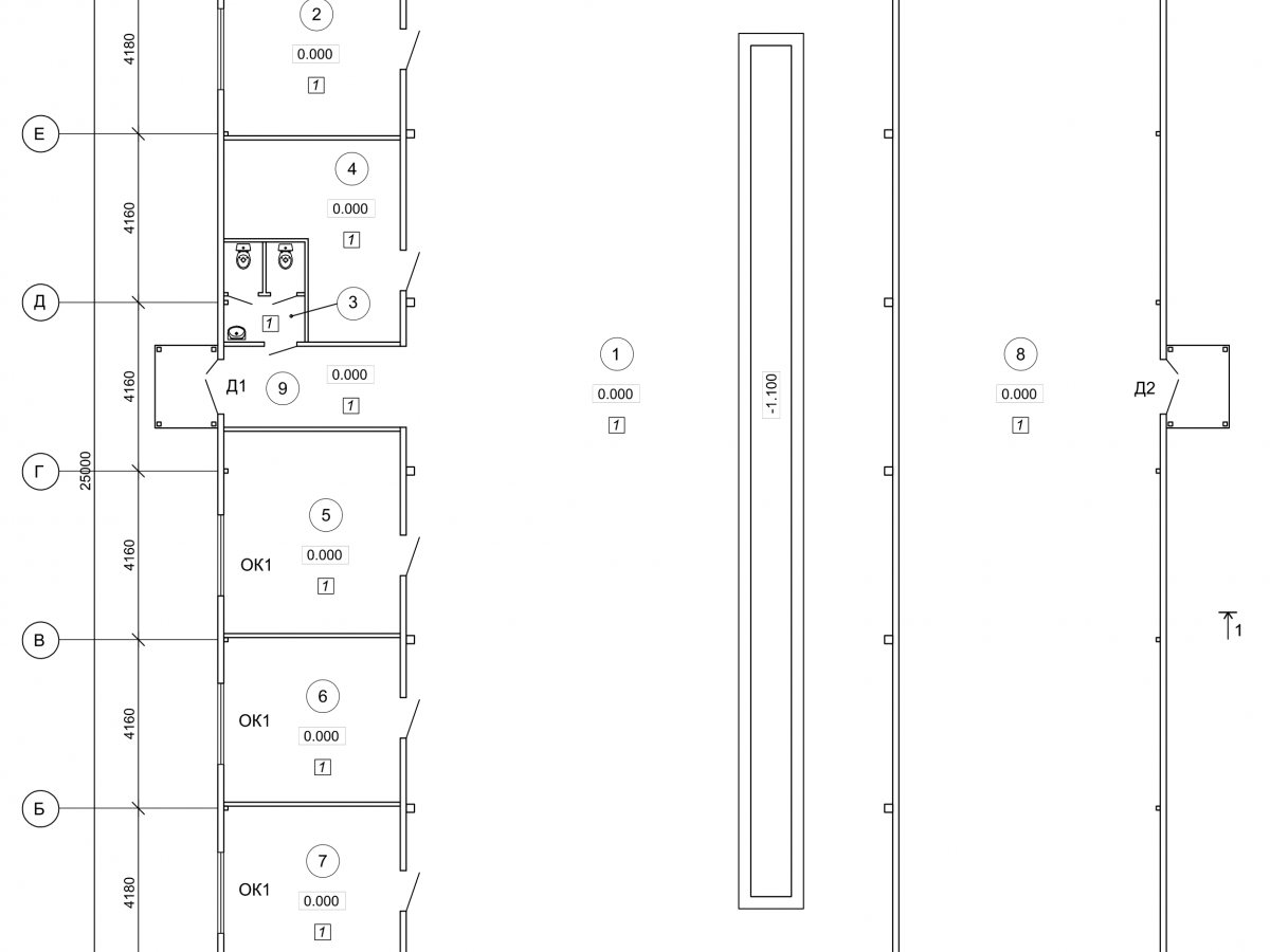Планировка Грузовое СТО из сэндвич-панелей -  фото 1