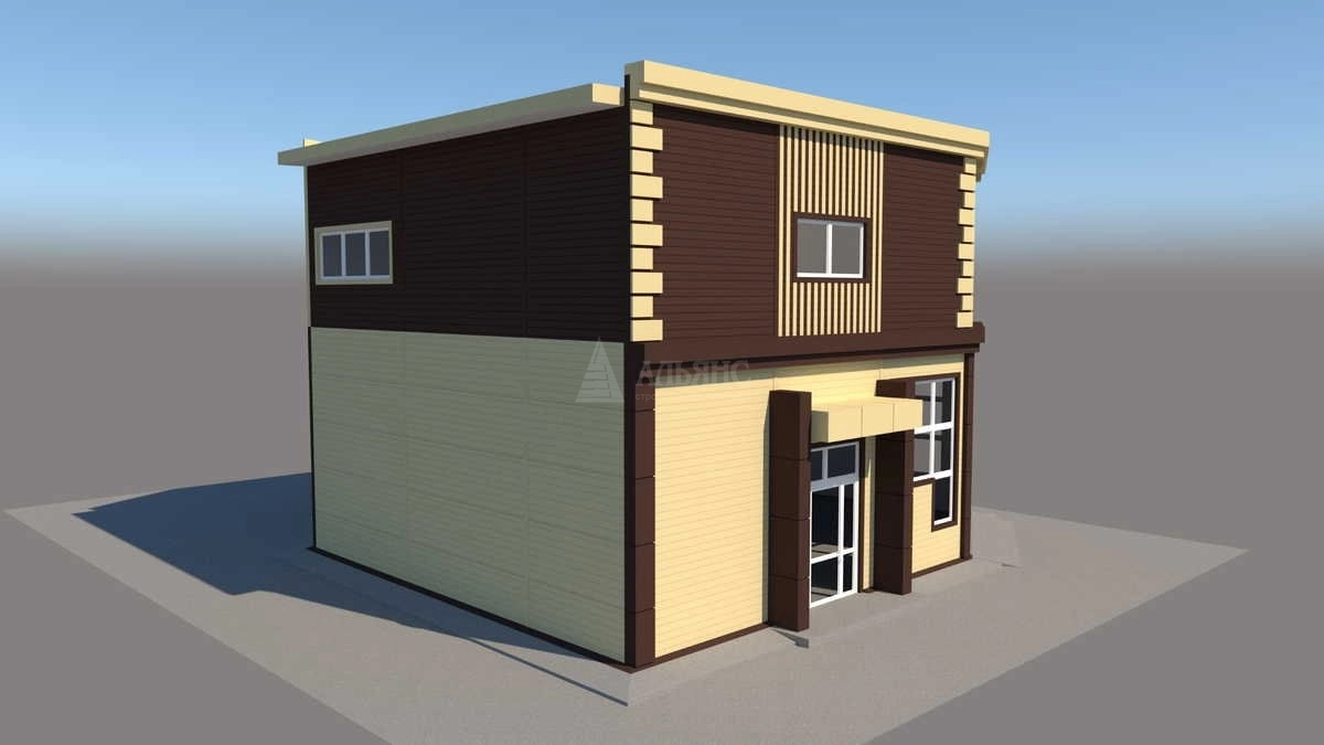 3D визуализация Склад-ангар из сэндвич-панелей - фото 14