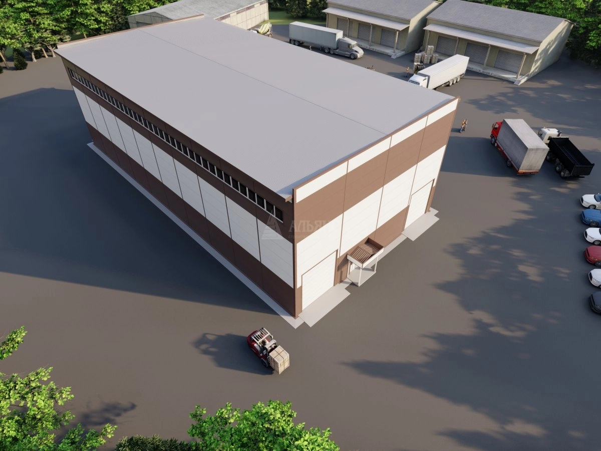 3D визуализация СТО из сэндвич-панелей - фото 5