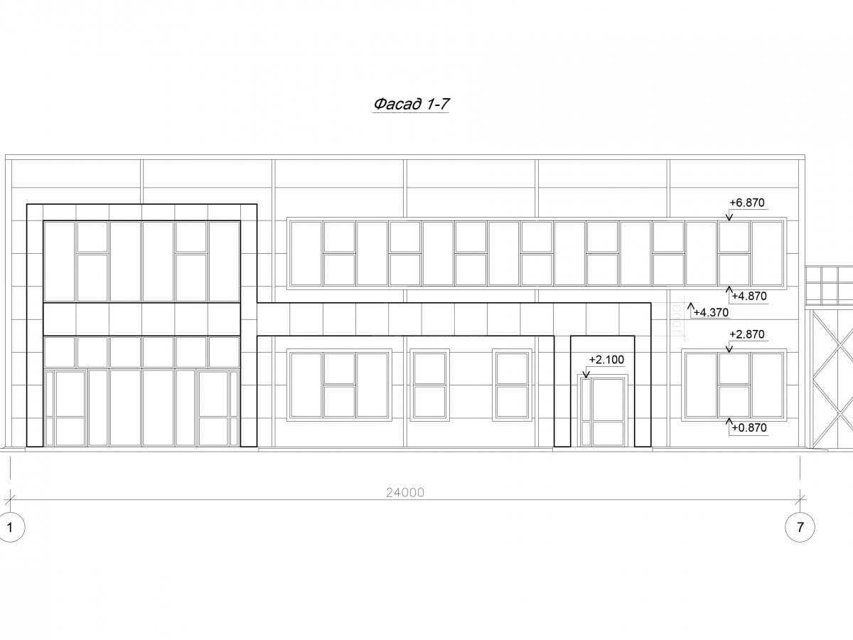 Планировка Офис из сэндвич-панелей -  фото 1
