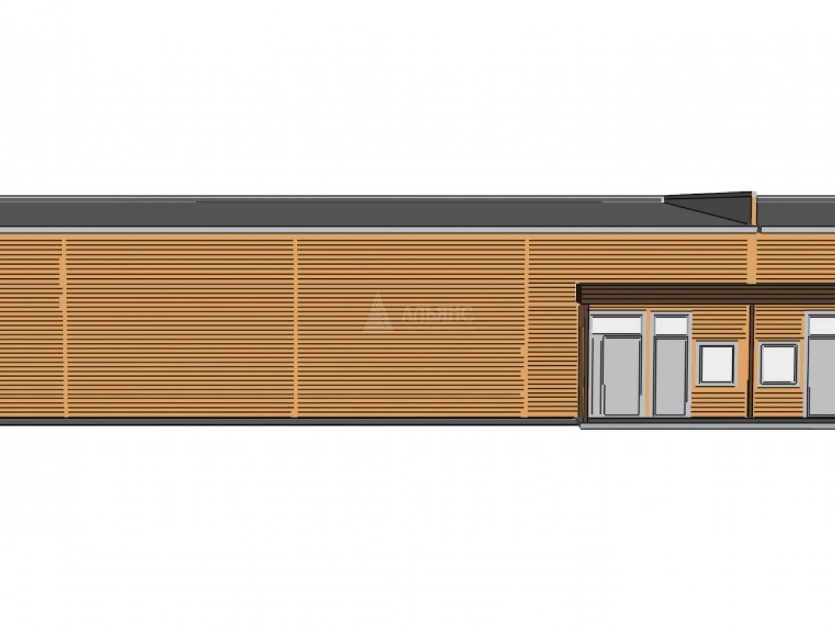 3D визуализация Придорожное кафе из сэндвич-панелей - фото 12