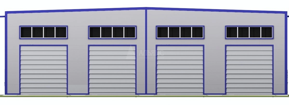 3D визуализация Проект СТО из сэндвич-панелей - фото 7