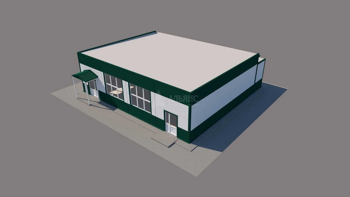 3D визуализация Магазин из сэндвич-панелей - фото 14